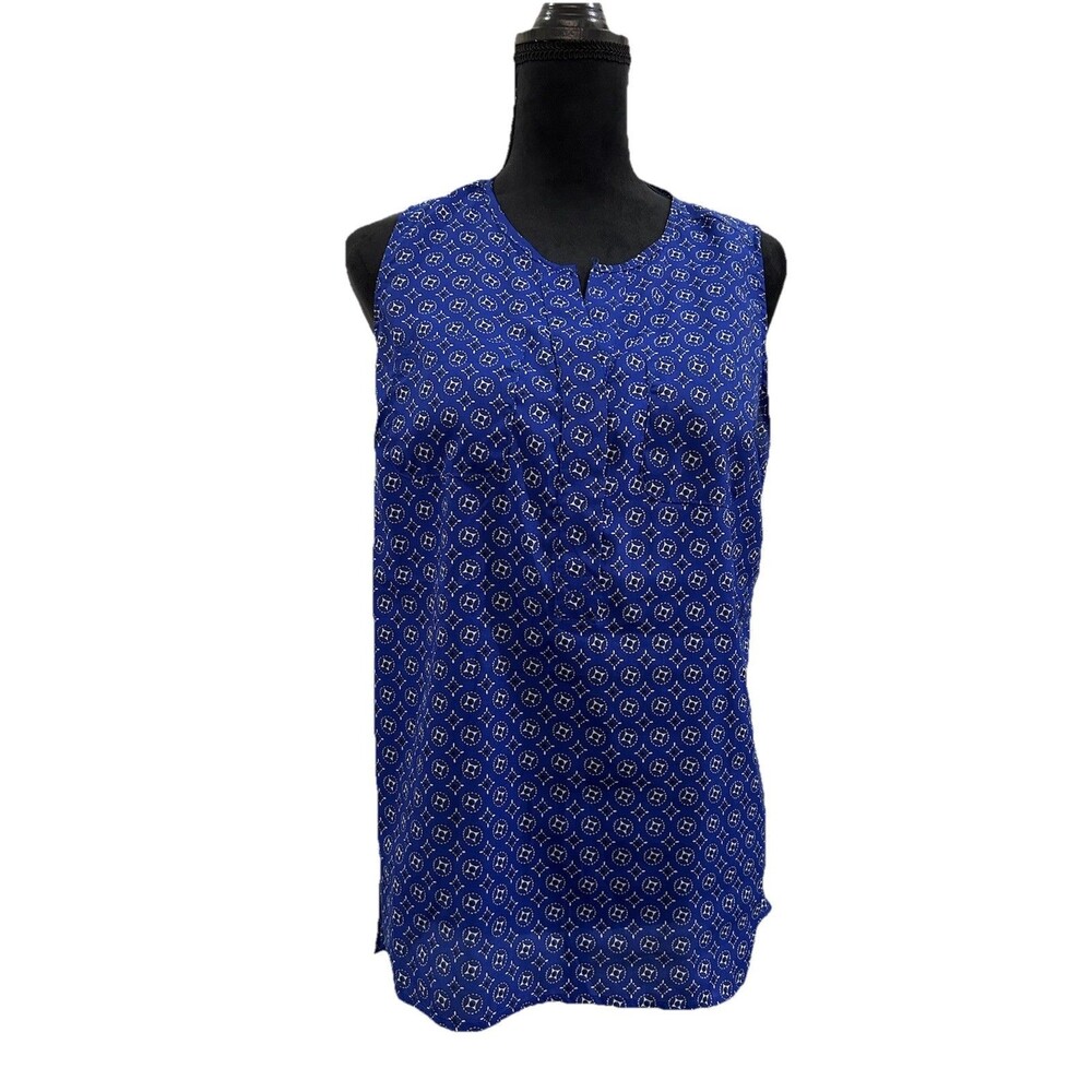 Cynthia Rowley Womens Size Large Multi Color Blouse Sleeveless Pullover